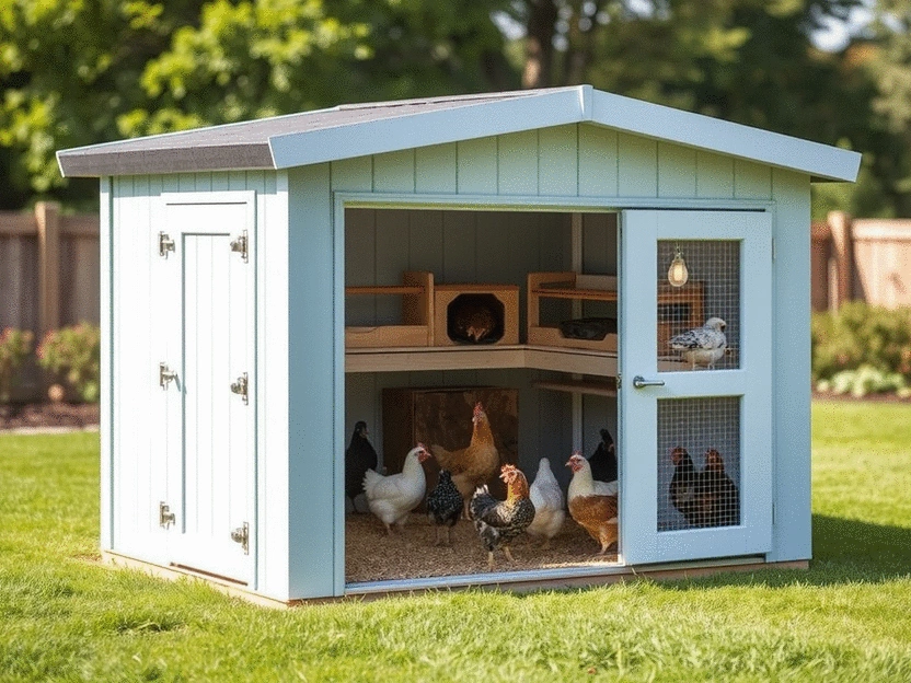 Spacious Chicken Coop Design Plans