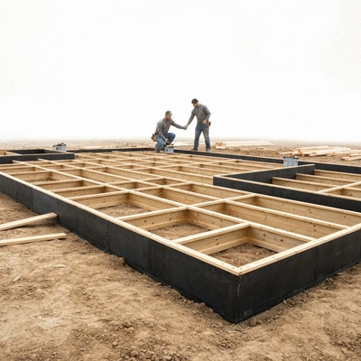 Chicken coop foundation