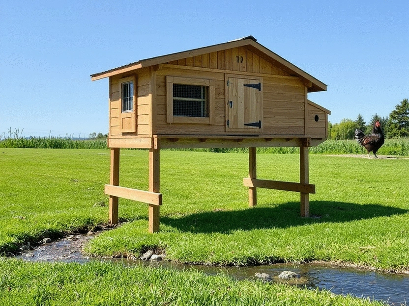 Elevated Chicken Coop for Flood Areas