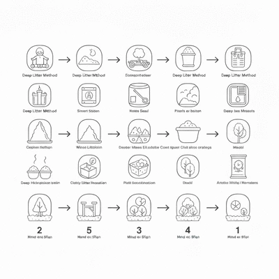 Deep Litter Method process illustration