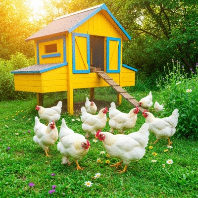 Image depicting summer chicken coop care