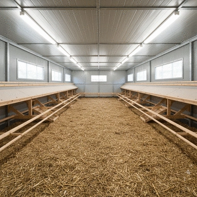 Chicken coop with proper ventilation