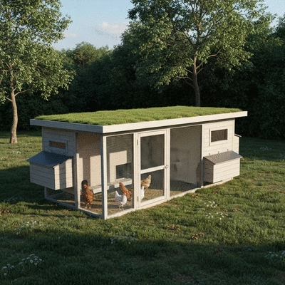 User-friendly chicken coop design