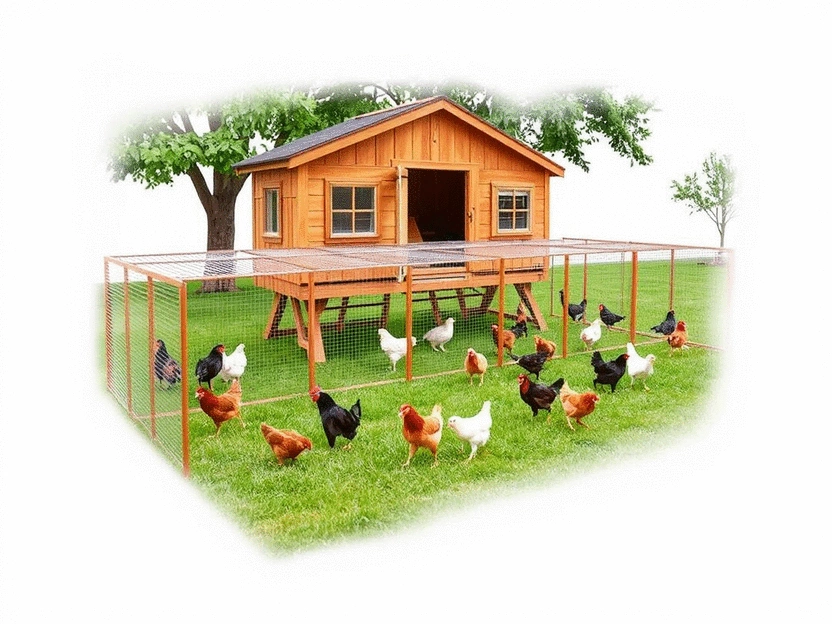 Spacious Coop Plans for 20 Chickens