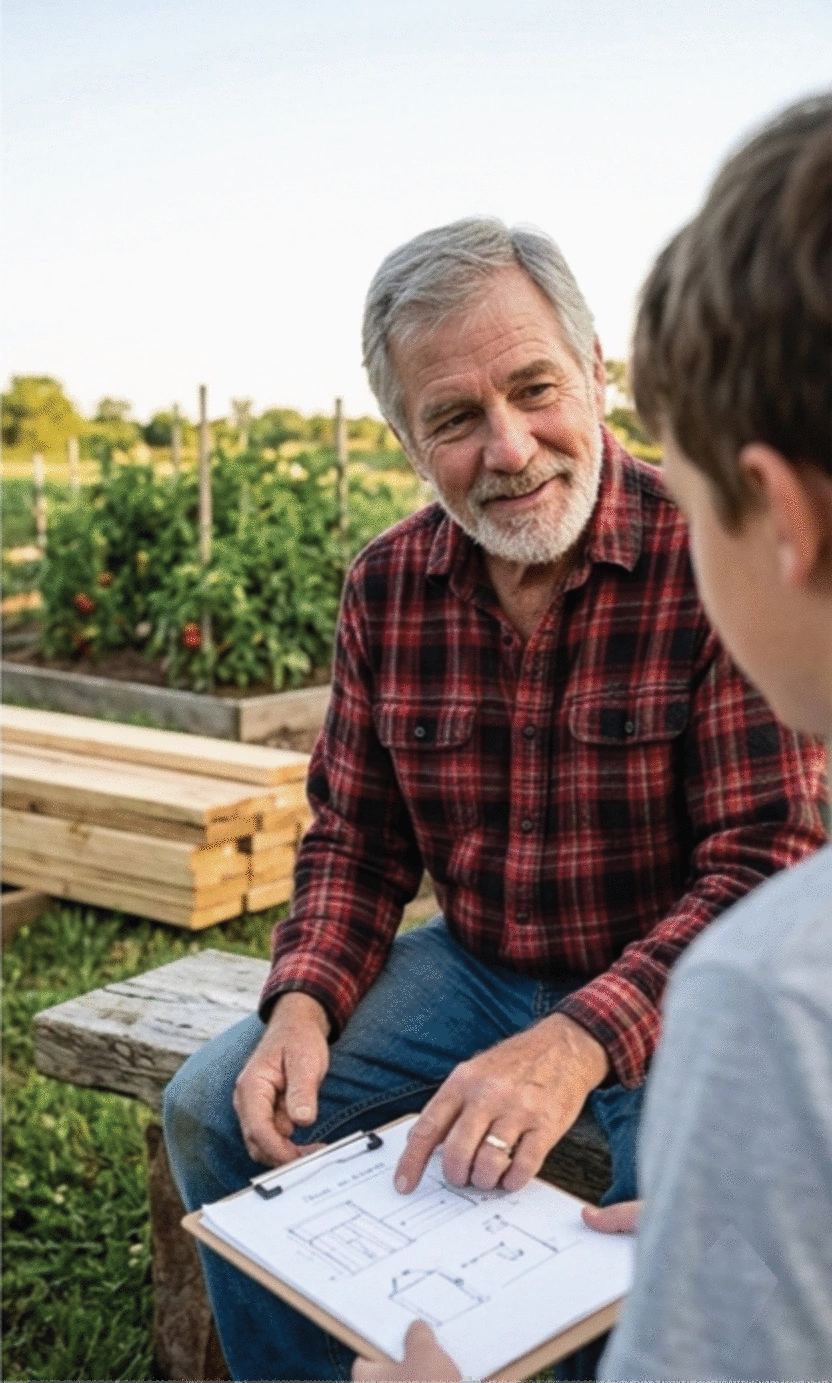 Harold 'Hank' Dawson, chicken keeper and homesteading enthusiast