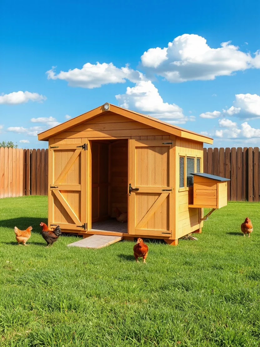 Easy Access Chicken Coop Plans