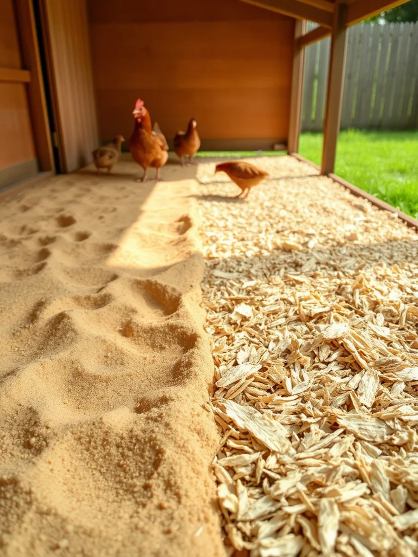 Sand or Wood Shavings for Coops?